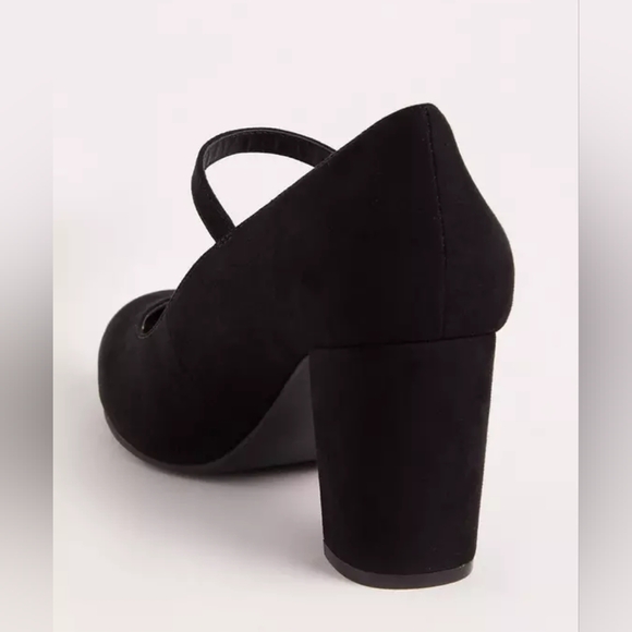 🆕⚡⚡🖤 Torrid NWT 8.5WW 9WW Maryjane heels suede feel - Picture 3 of 3